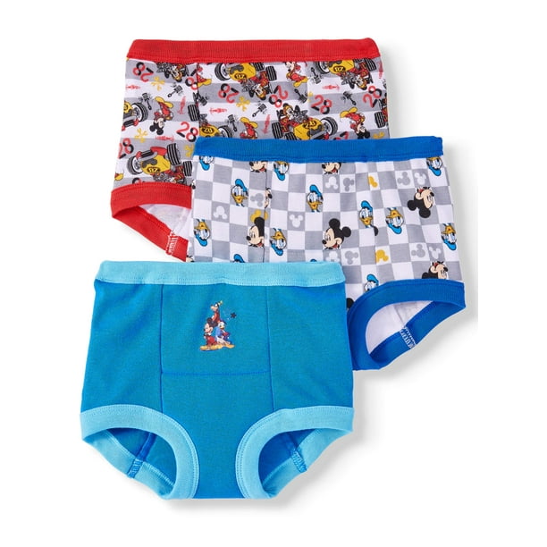 Disney Boys Toddler Mickey 3pk Training Pants /& 4pk Briefs